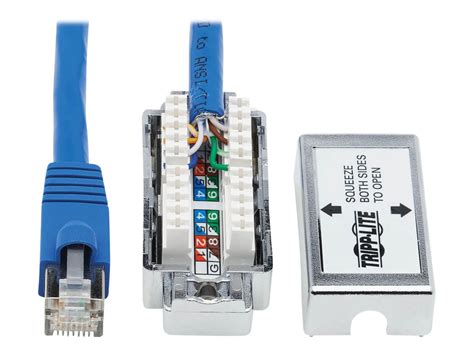 junction box wire organized eathernet|Tripp Lite Cat6a Junction Box Cable Assembly, Shielded Ethernet .